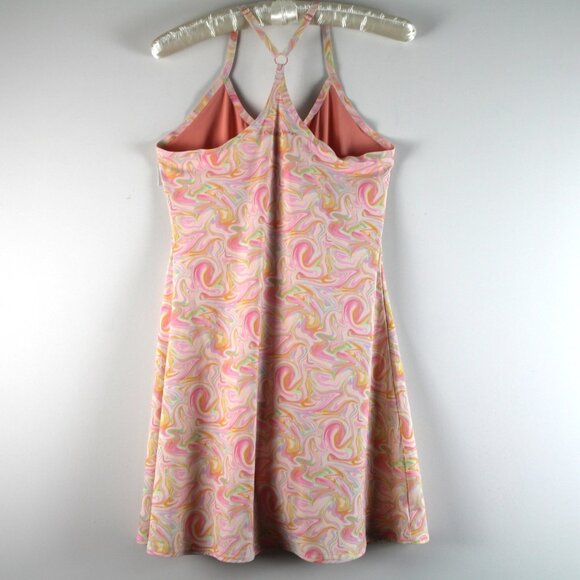 Outdoor Voices Multicolor Pink Marble Lined Pocket Shorts Exercise Dress S - Picture 2 of 6